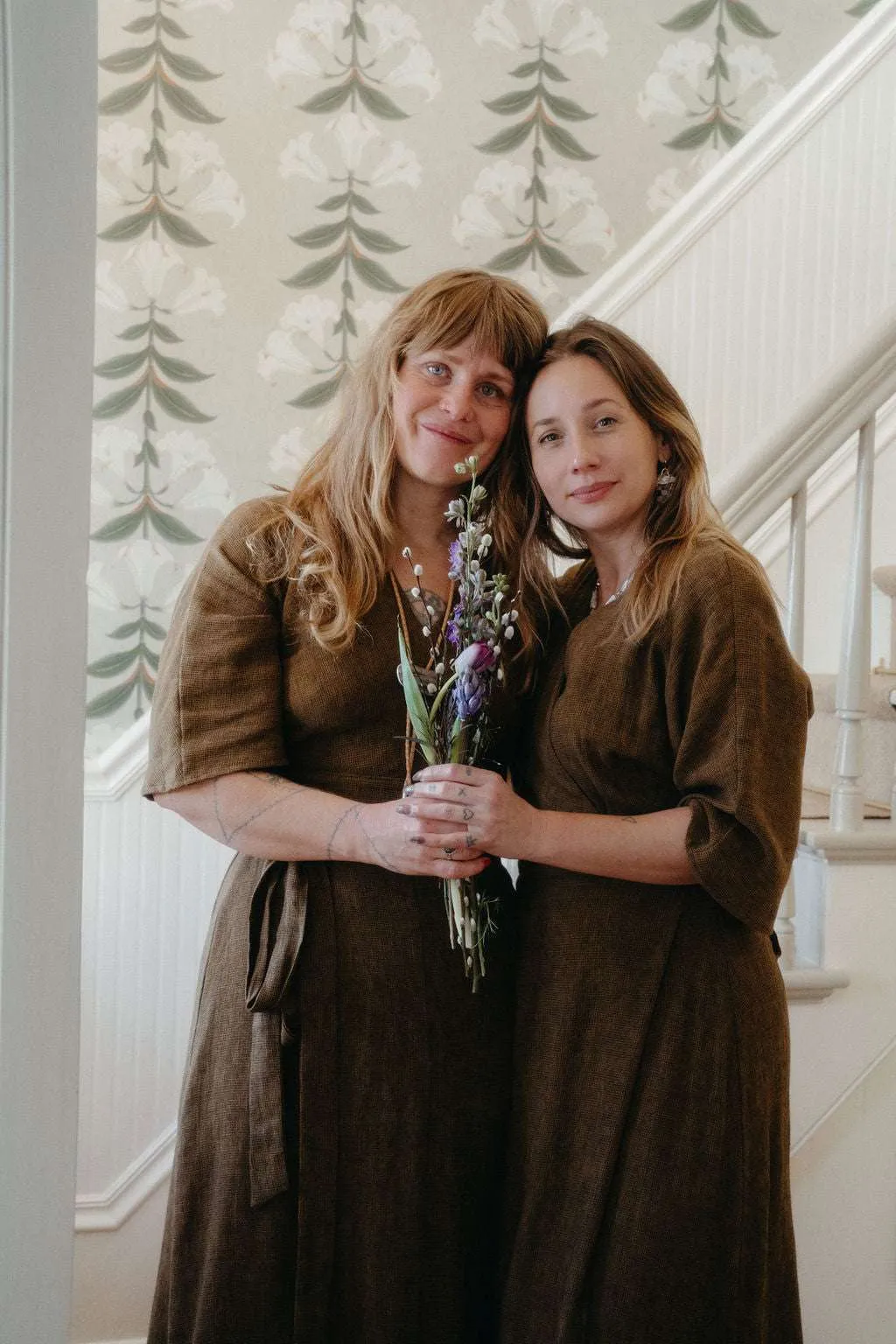 Sophisticated Line Diana Dress in Golden Checker