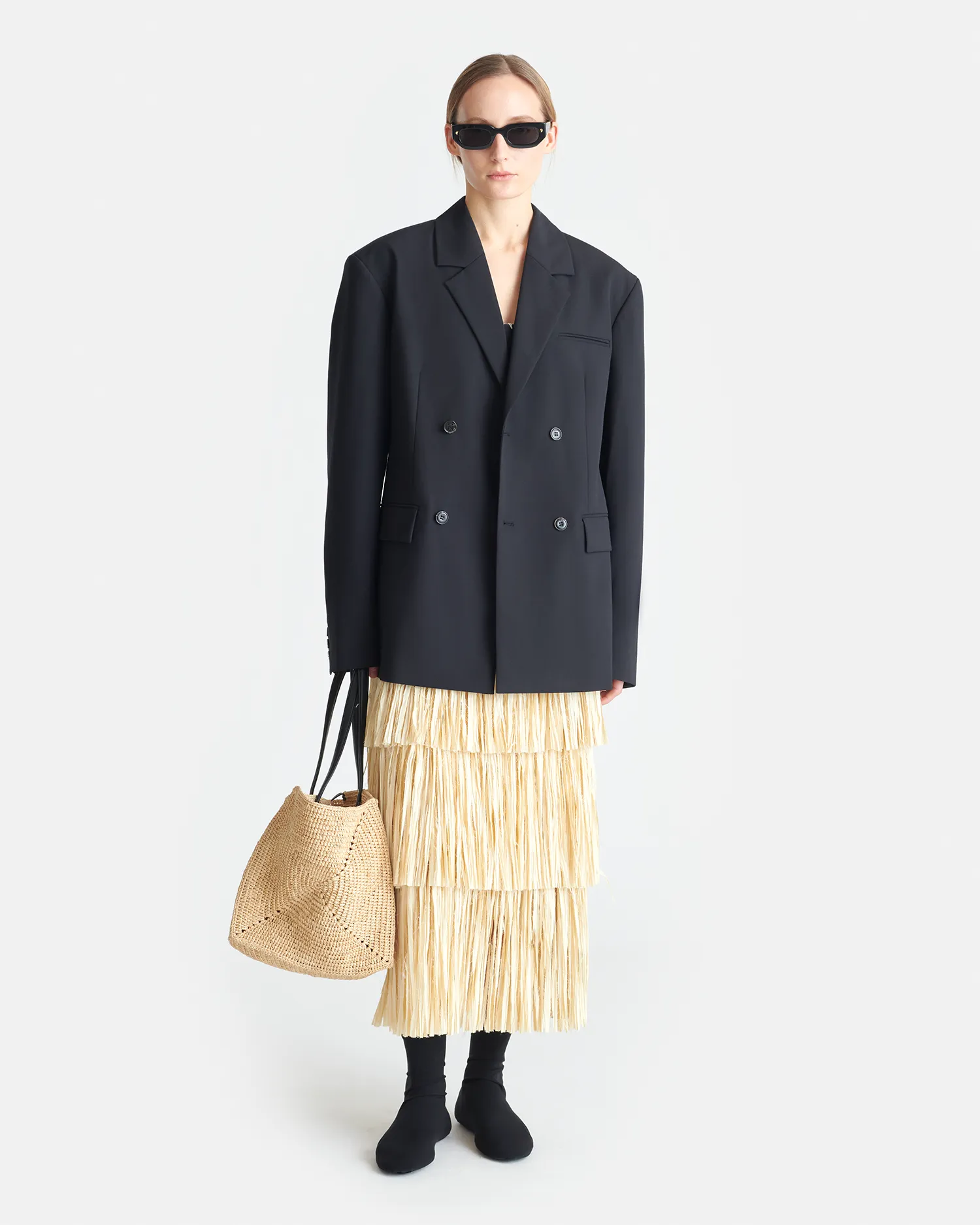 ReinforcedKnees Diante - Boxy Blazer - Black