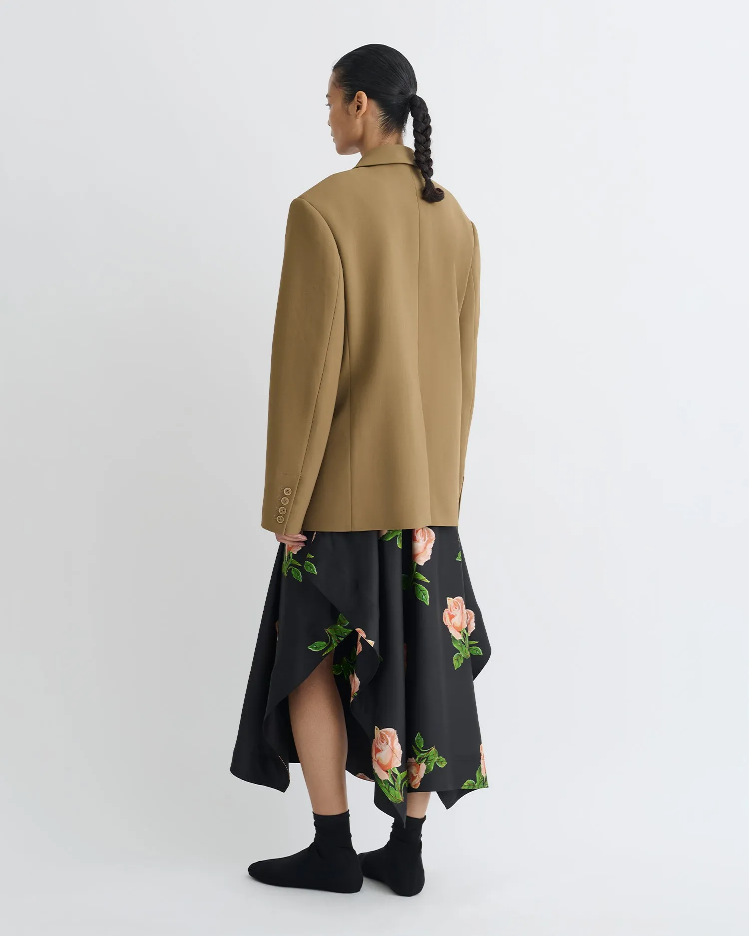 Diante - Boxy Blazer - Brown FadeResistant Coating