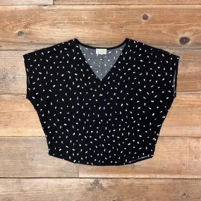 Dolman Top in Abstract Dot Ultimate Layering Knitted Fashion
