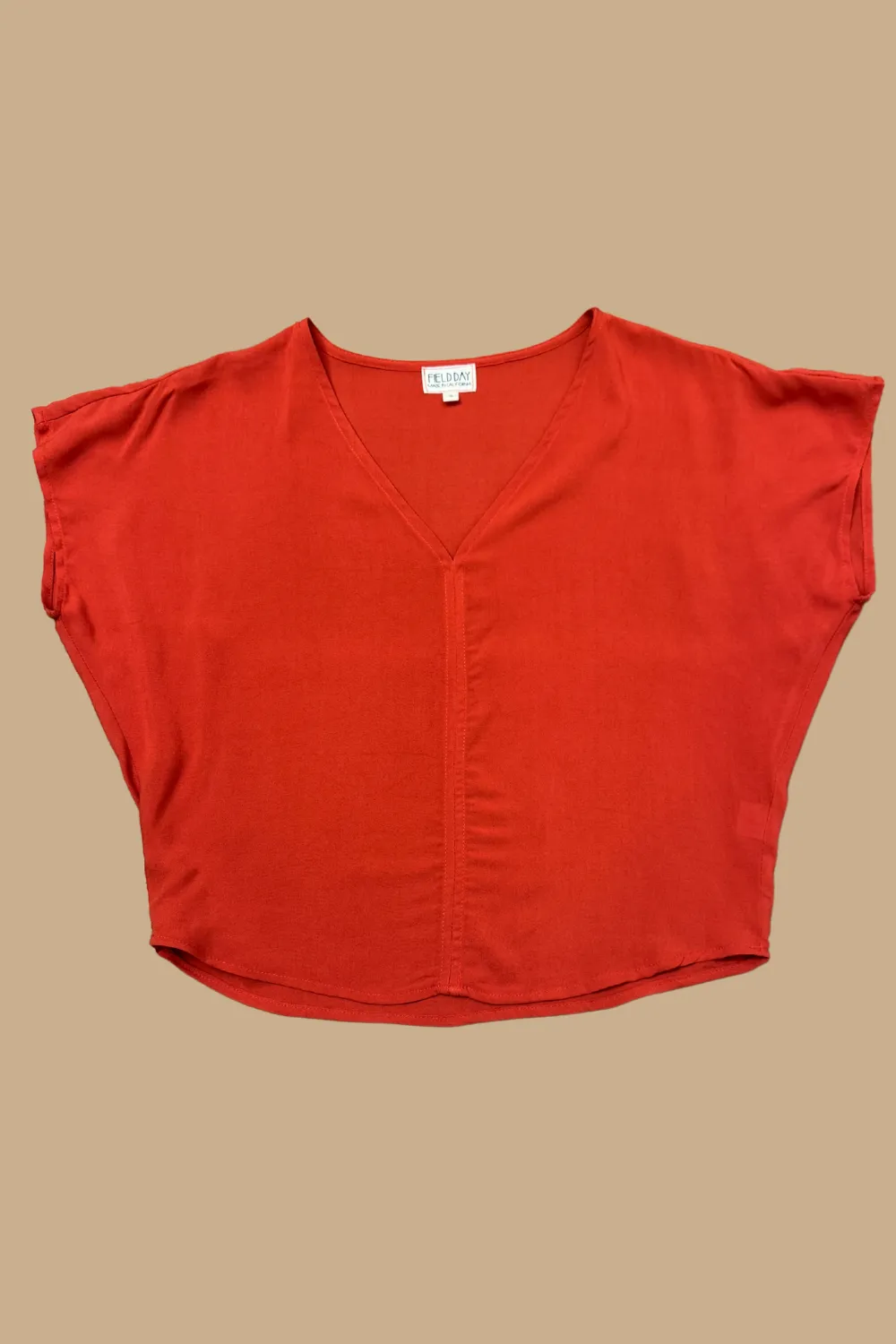 Dolman Top in Coral Challis Cozy Vibe