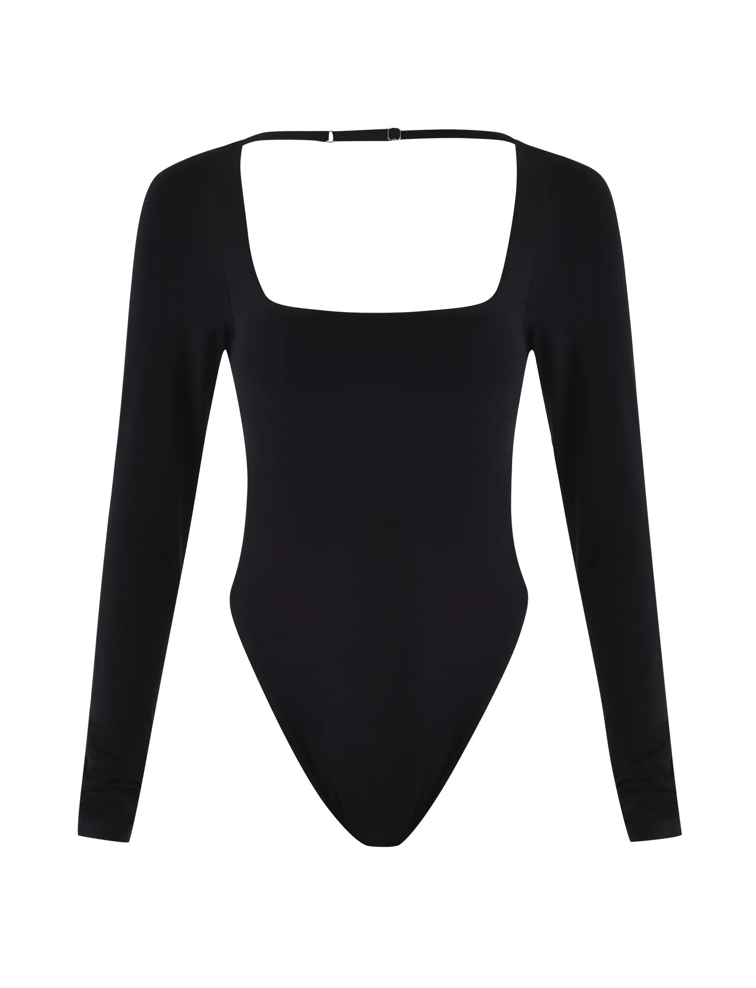 MINERVA LONG SLEEVE BODYSUIT - BLACK EcoFriendly Dye Process LayeringFriendly Weight
