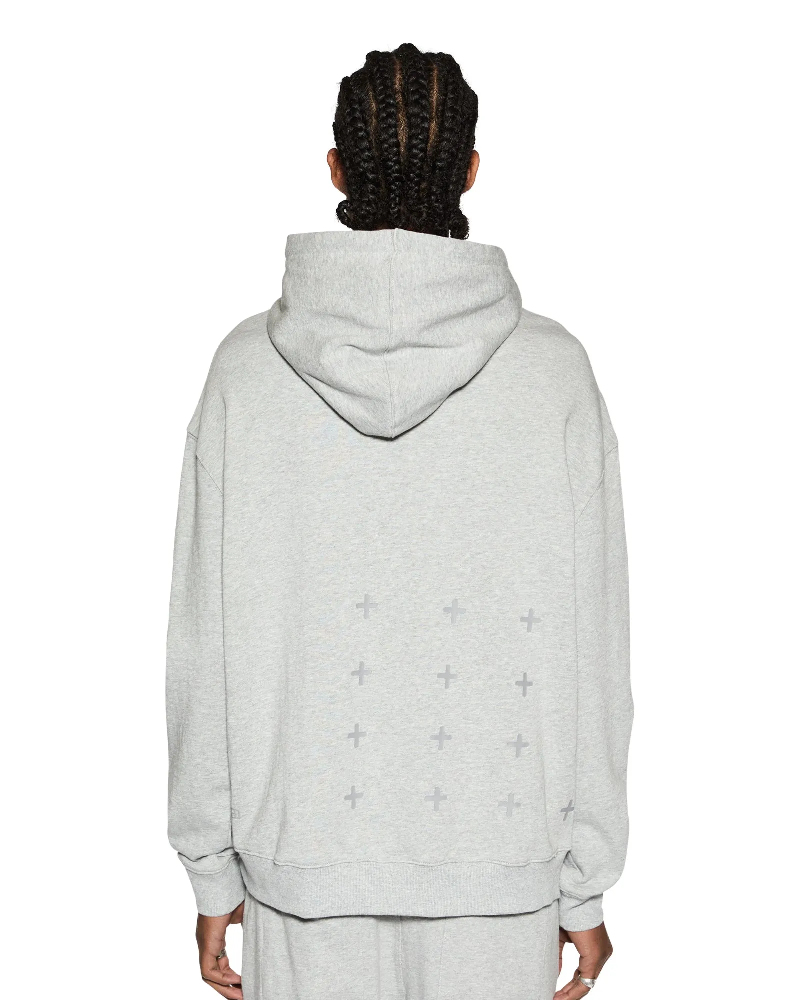 4 X 4 BIGGIE HOODIE GREY MARLE Sustainable Manufacturing Breathable mesh panel