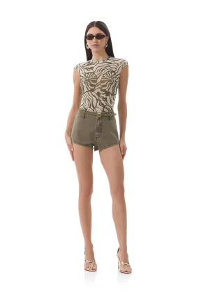 PreWashed Nina Top - Tonal Shell