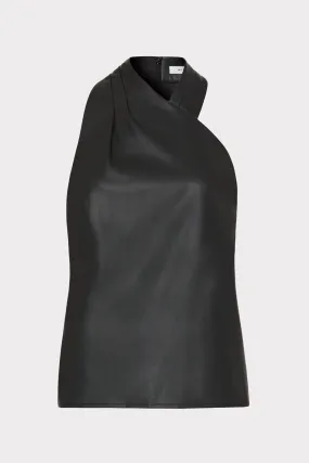 Anti Pilling Finish Hot Weather Preston Vegan Leather Top