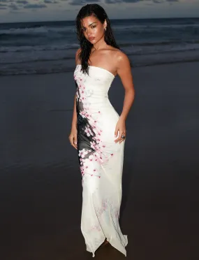 LILLIAN MAXI DRESS - MULTI : FLORAL : CHERRY BLOSSUM Fashionable Look