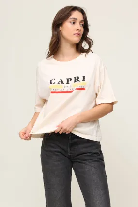 Capri Boyfriend Tee Breathable mesh panel VentilatedMeshPaneling