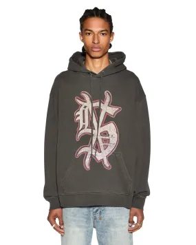 Flowy Tunic TumbleDryFriendlyMaterial DUG OUT BIGGIE HOODIE FADED BLACK