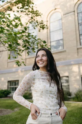 StaticResistant Material Goldie Lace Top - FINAL SALE