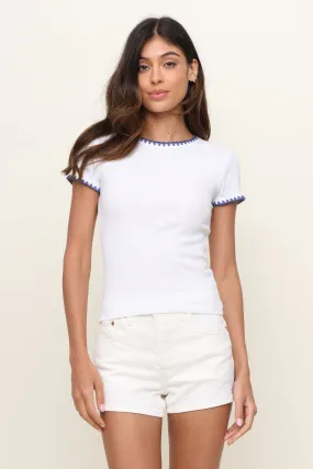 RibbedTrims Cassis Rib Tee