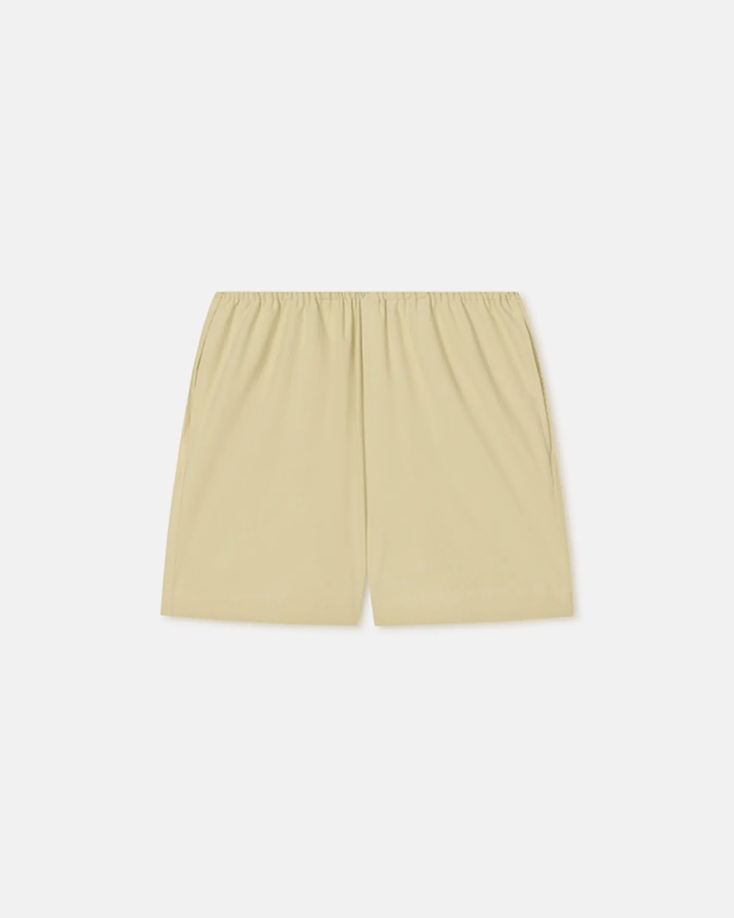 BreathableFabric Dylla - Tailored Washed Calico Shorts - Sage