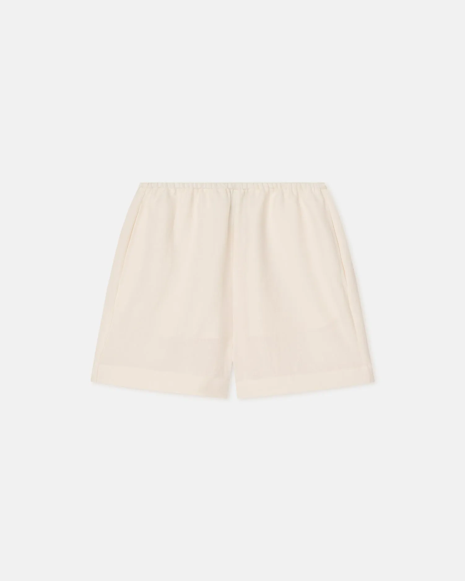 Dylla - Tech Linen Shorts - Creme Comfort Fit Ultra Soft Texture