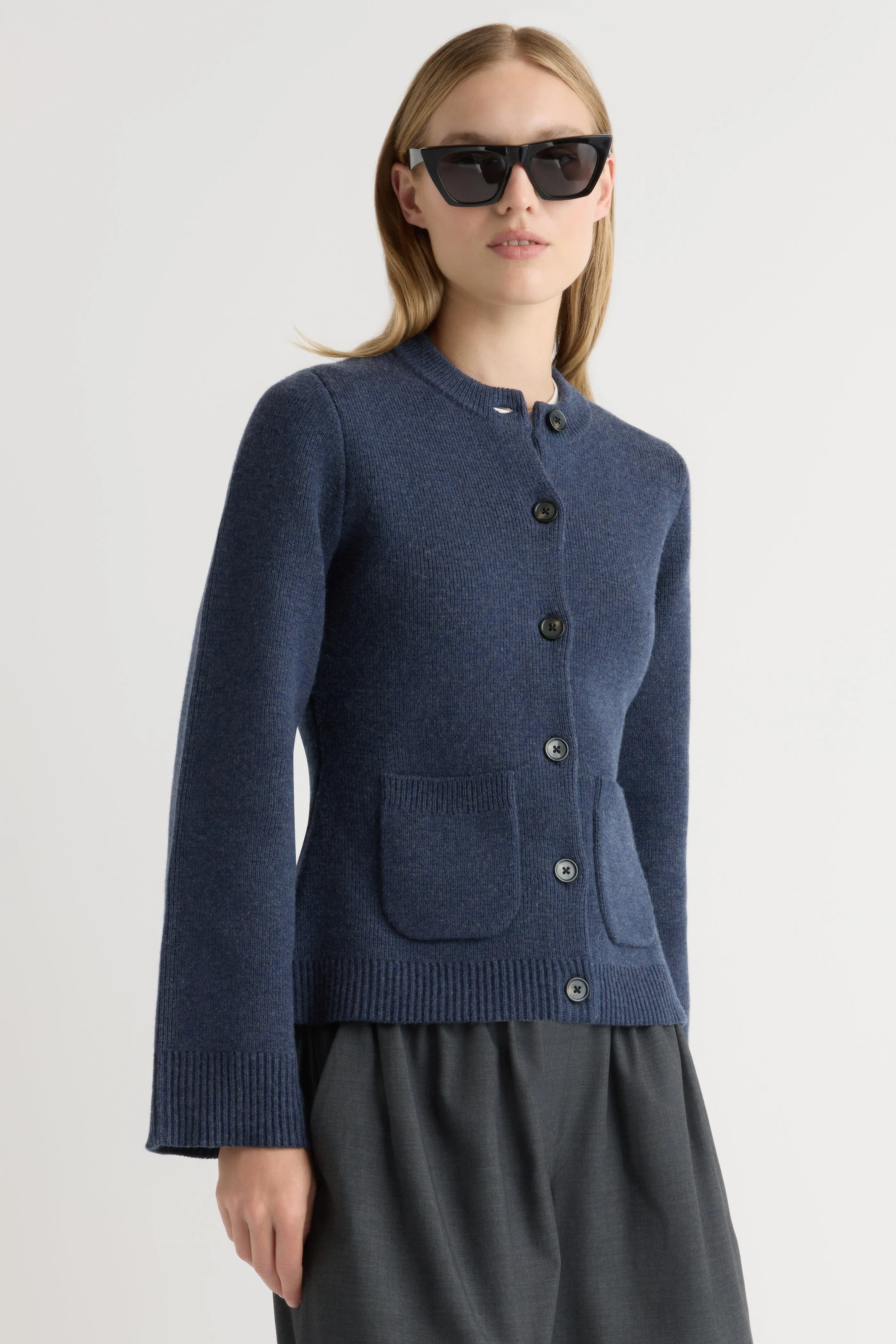 Recycled Material Composition Chilly Layer Eames Organic Cotton-Wool Cardigan