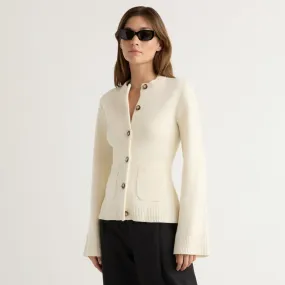 Eames Organic Cotton-Wool Cardigan Versatile Outfit