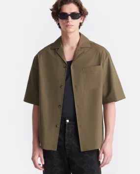 Caspian - Heavy Poplin Shirt - Uniform Green Youth fashion All Season