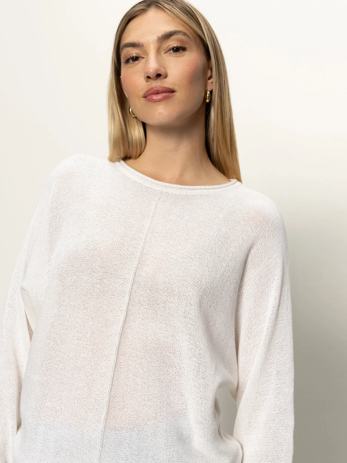 Easy Knitwear Top White UV Protection