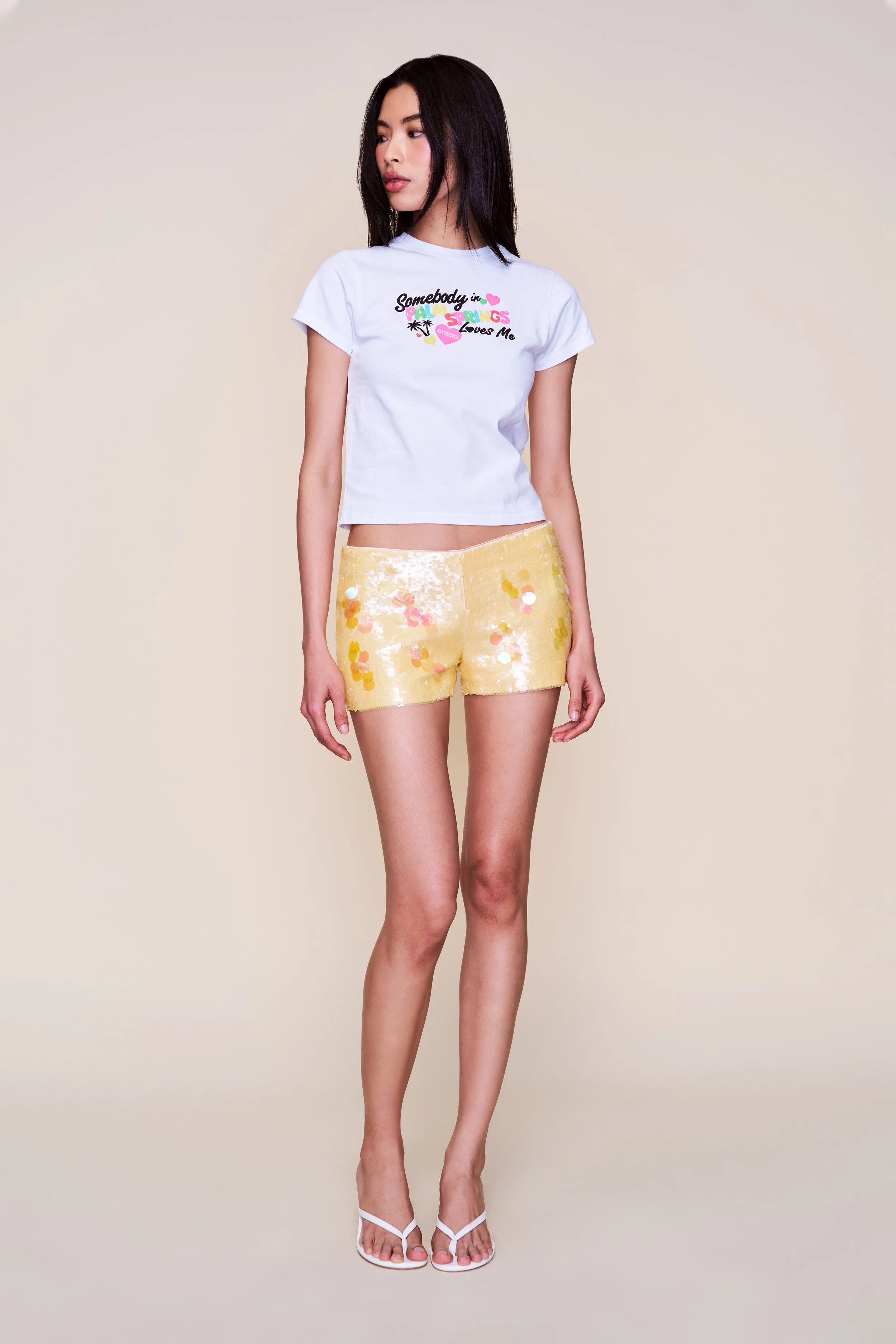 Shrunken Tee Palm Springs Sustainable Dye Process Classy Detail