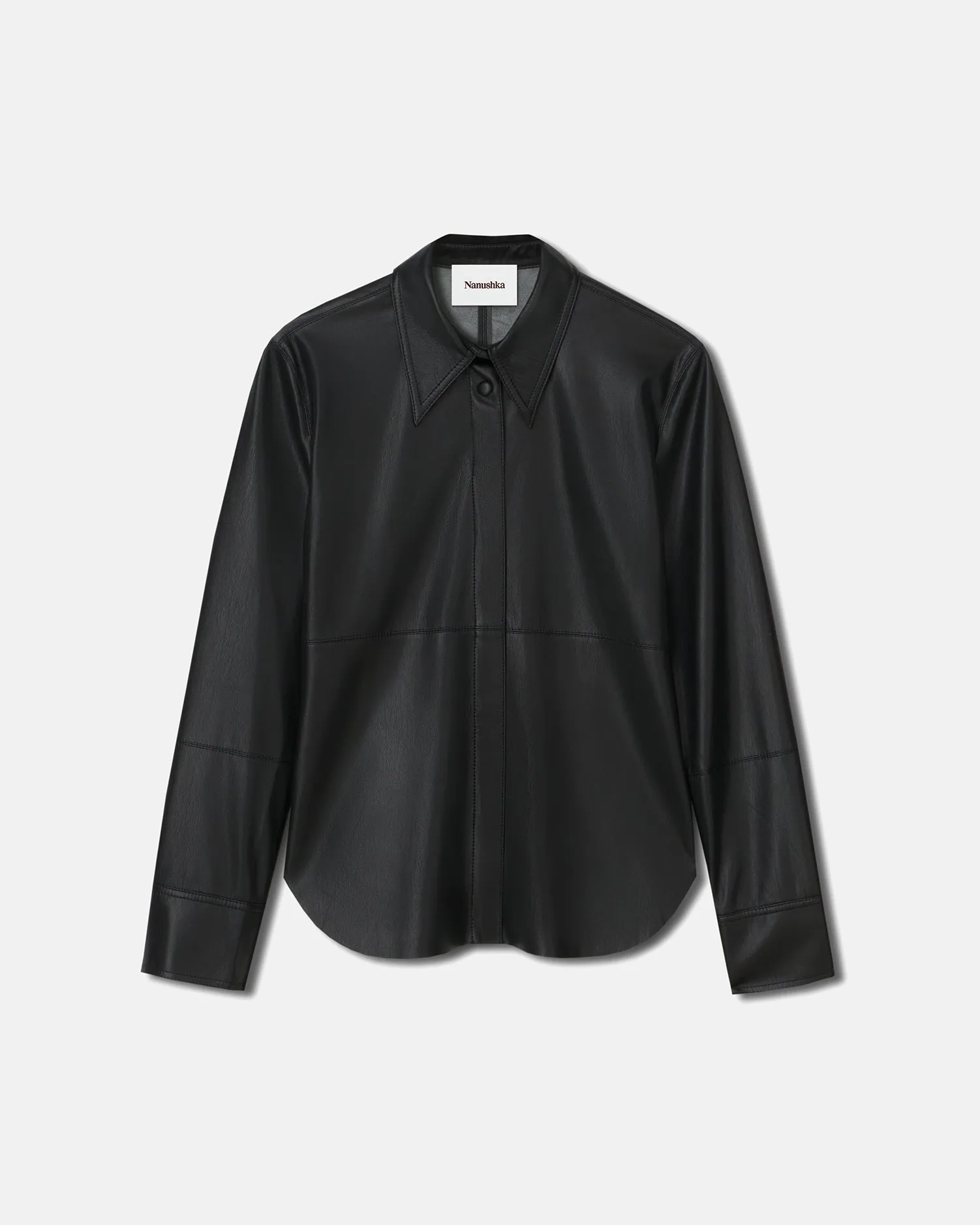Naum - Okobor? Alt-Leather Shirt - Black outdoor concert style