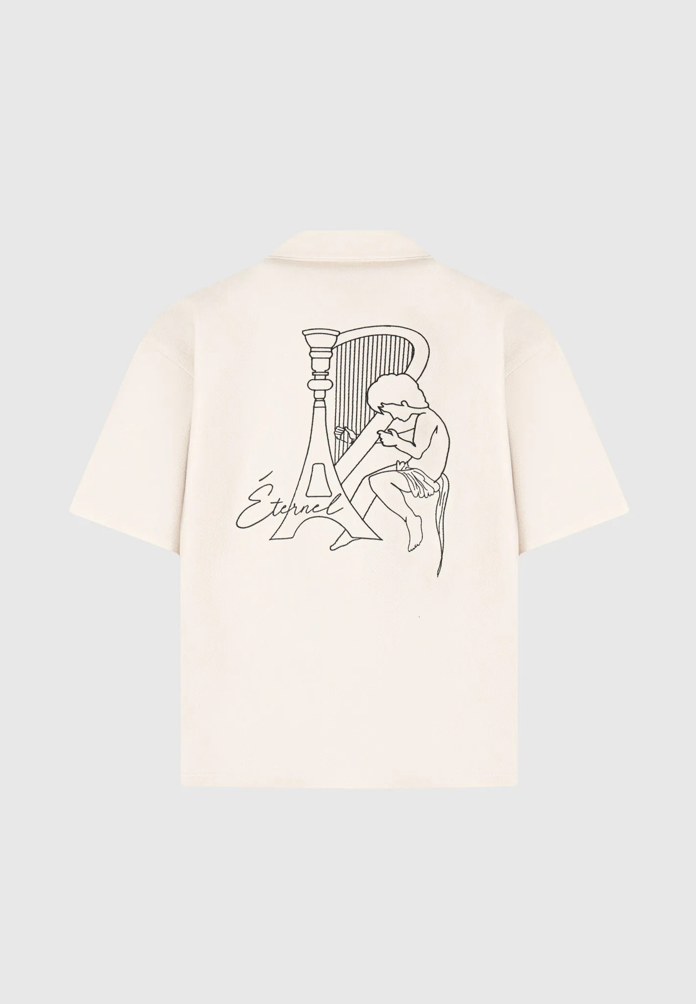 Eiffel Twill Shirt - Cream Summer Polo