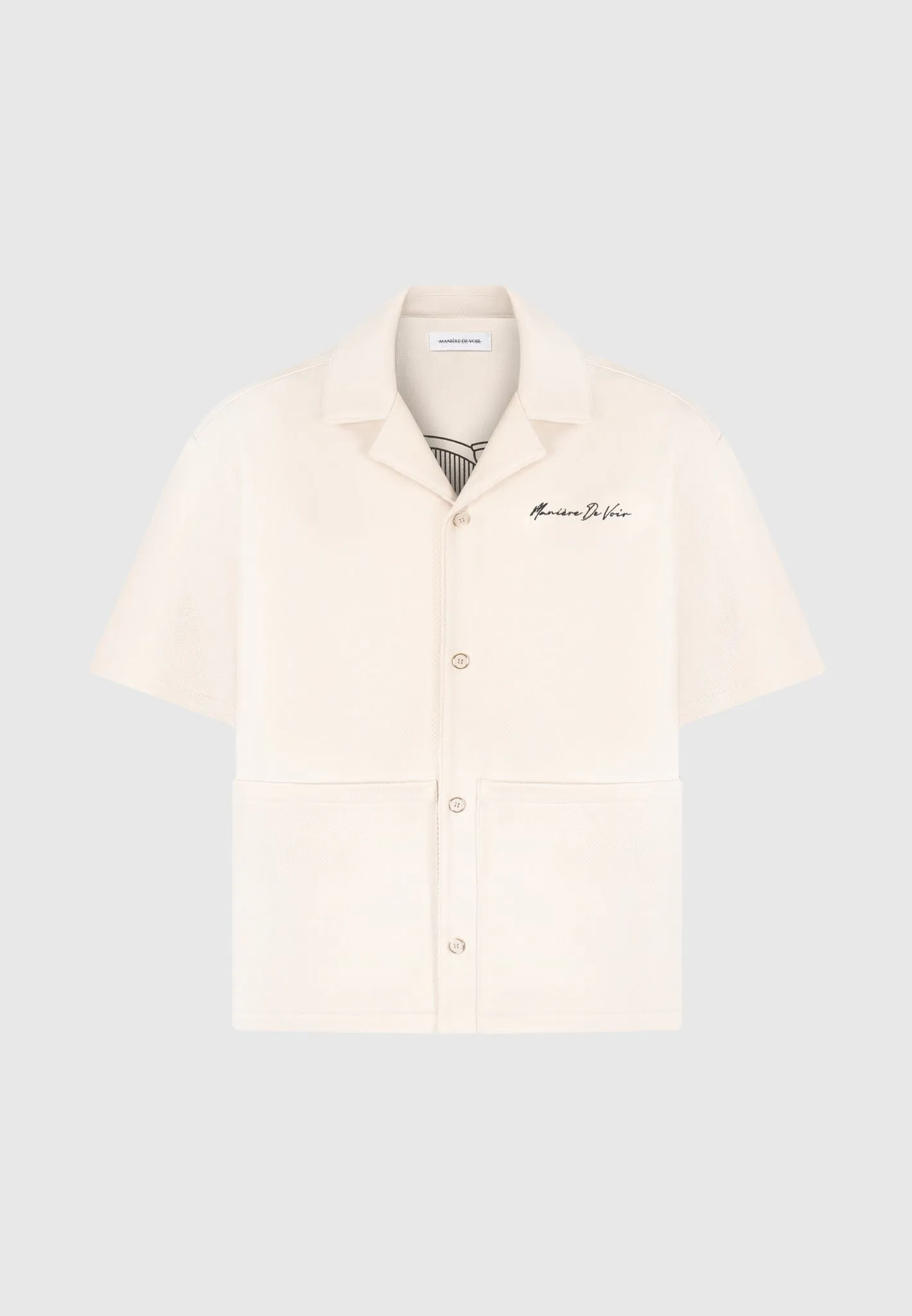 Eiffel Twill Shirt - Cream ChafeFreeEdging AbrasionResistant Surface