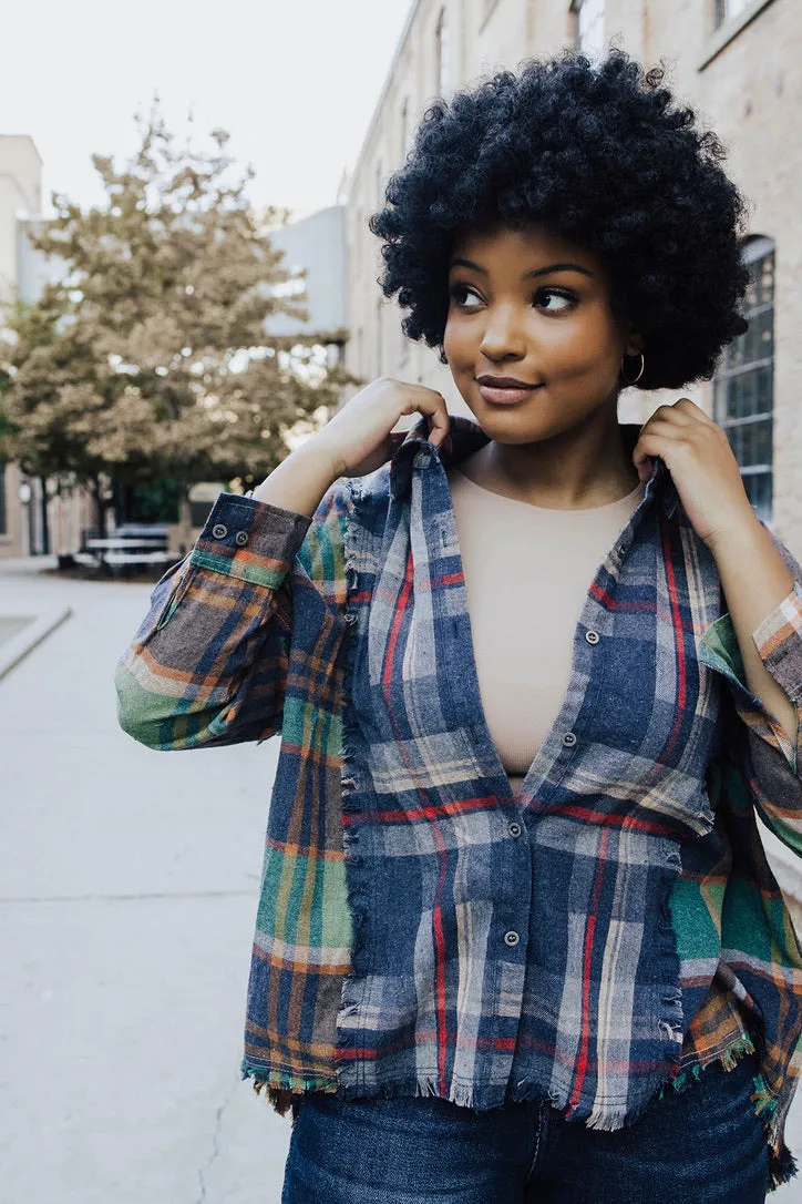 LayeredDurability Elaina Distressed Flannel - FINAL SALE