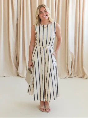 Soft Appeal Elana Striped Midi Dress