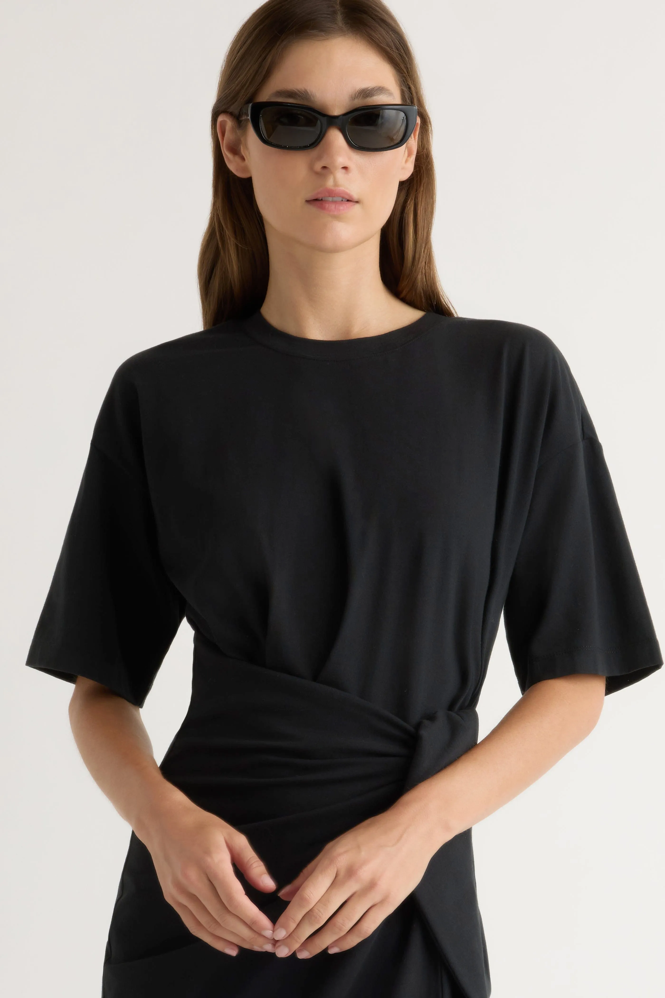 Noa Organic Cotton T-Shirt Wrap Dress Clean Stitch