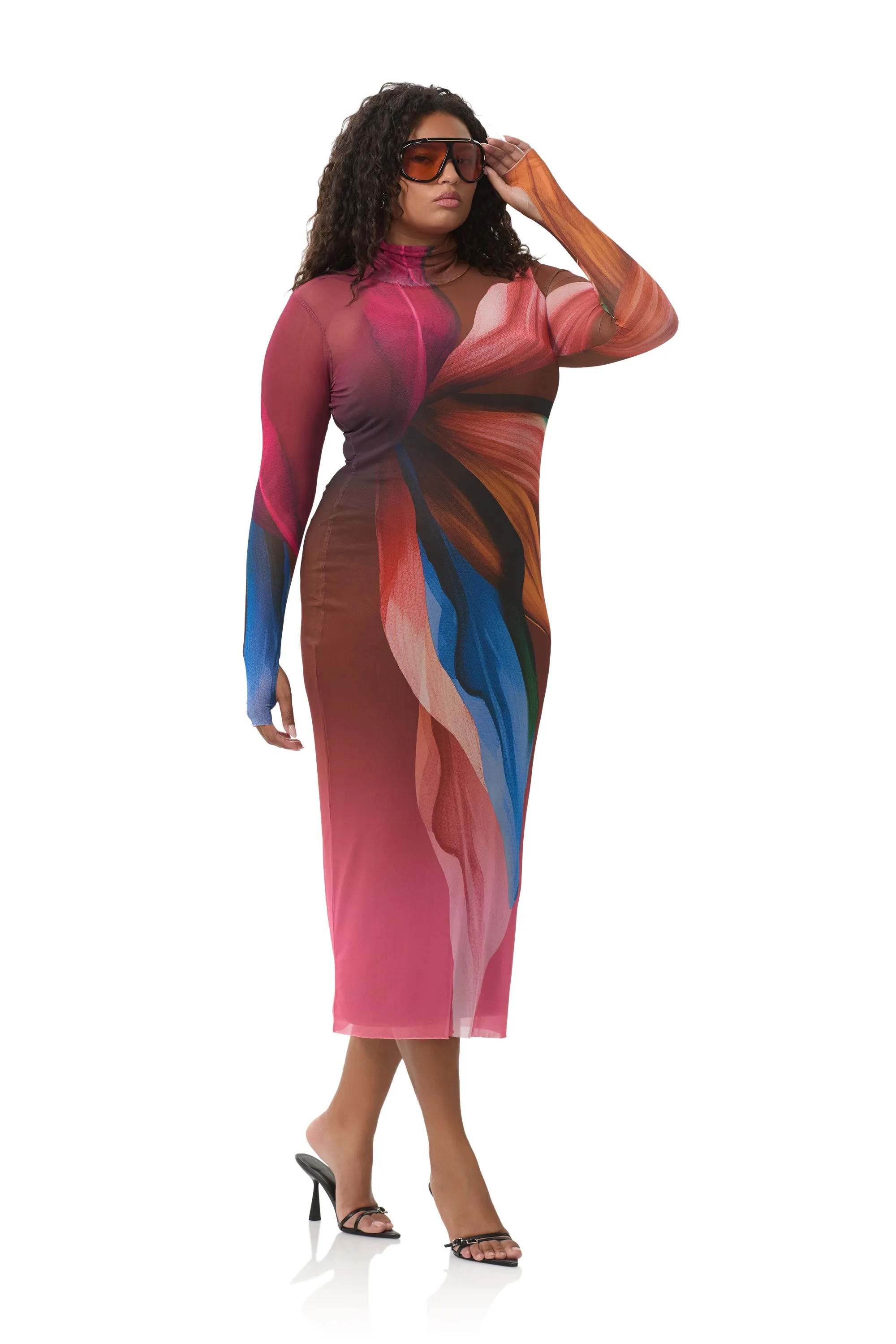 Shailene Dress - Earthen Leaf Lotus and Effortless fit dress.