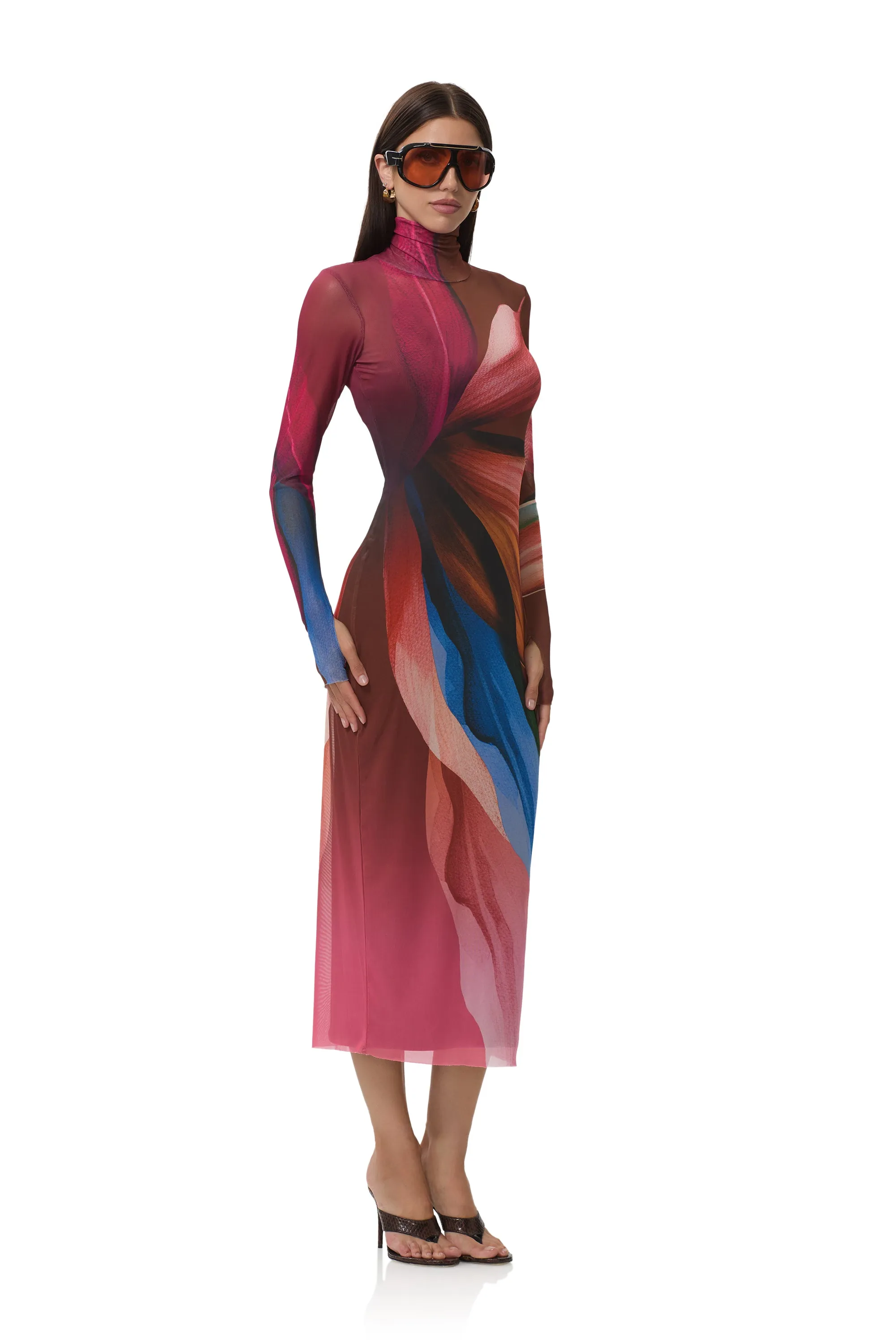 Move Easy Shailene Dress - Earthen Leaf Lotus