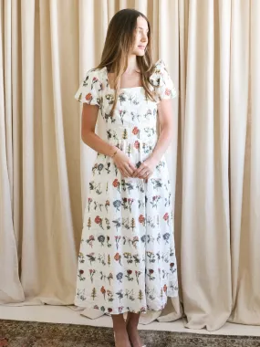 Emery Embroidered Midi Dress Functional Comfort