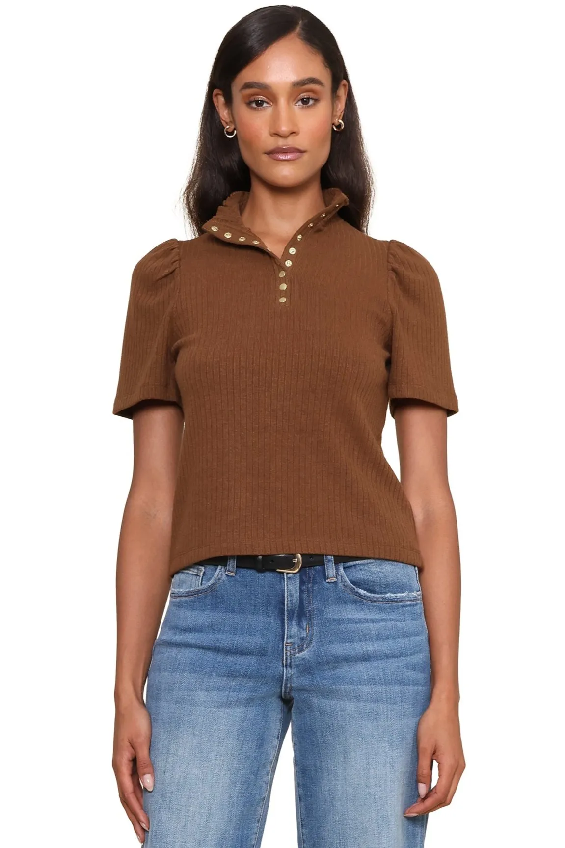 AntiPillingTechnology Barb Puff Sleeve Top