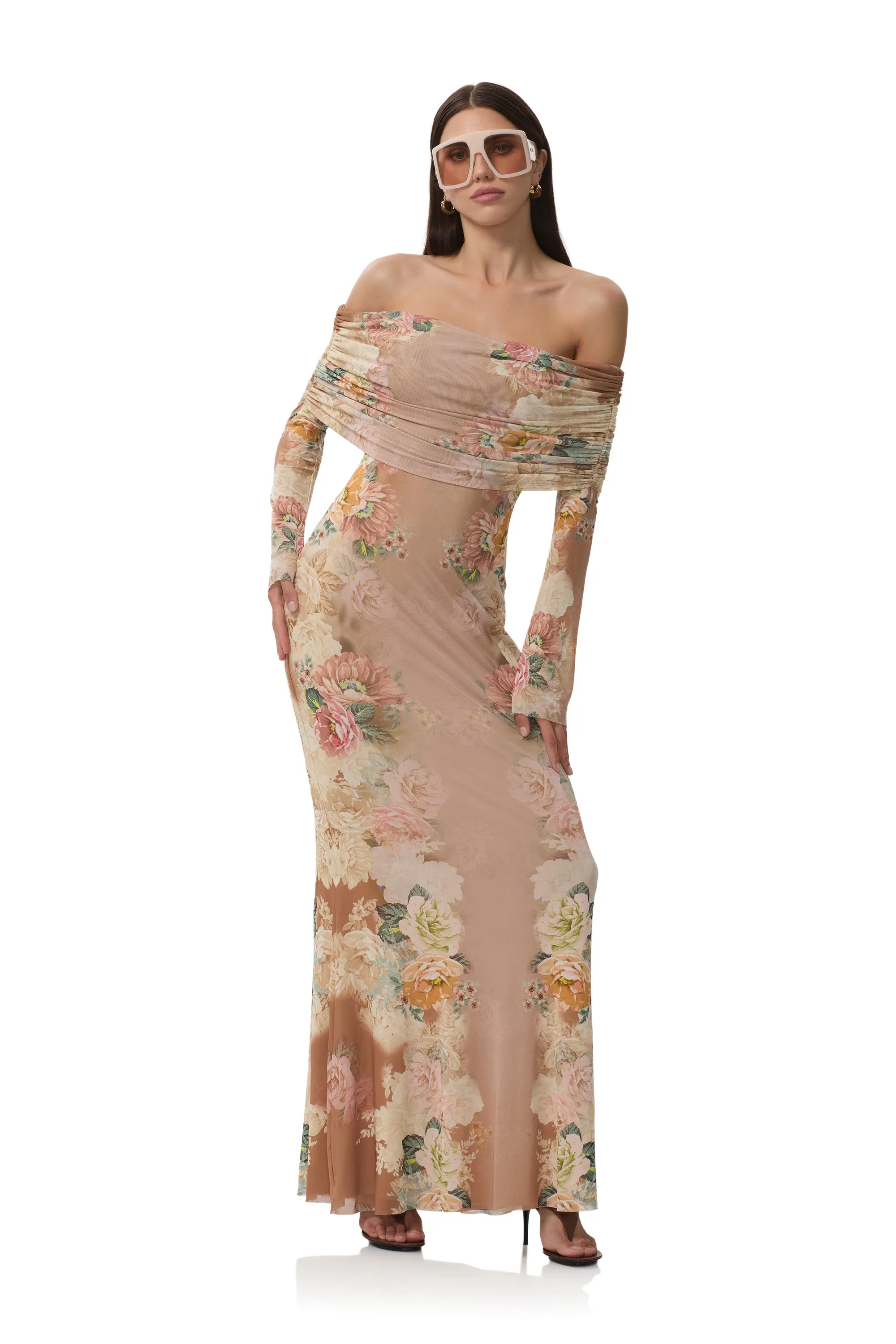 Tassel-Detail Zip Ease Thelma Dress - Honey Rose Frame