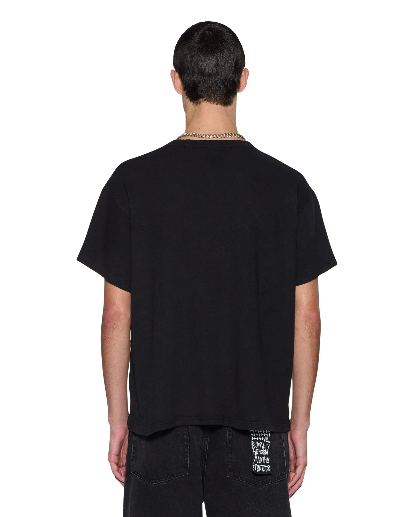 Easy Layering SLUB SID SS TEE BLACK