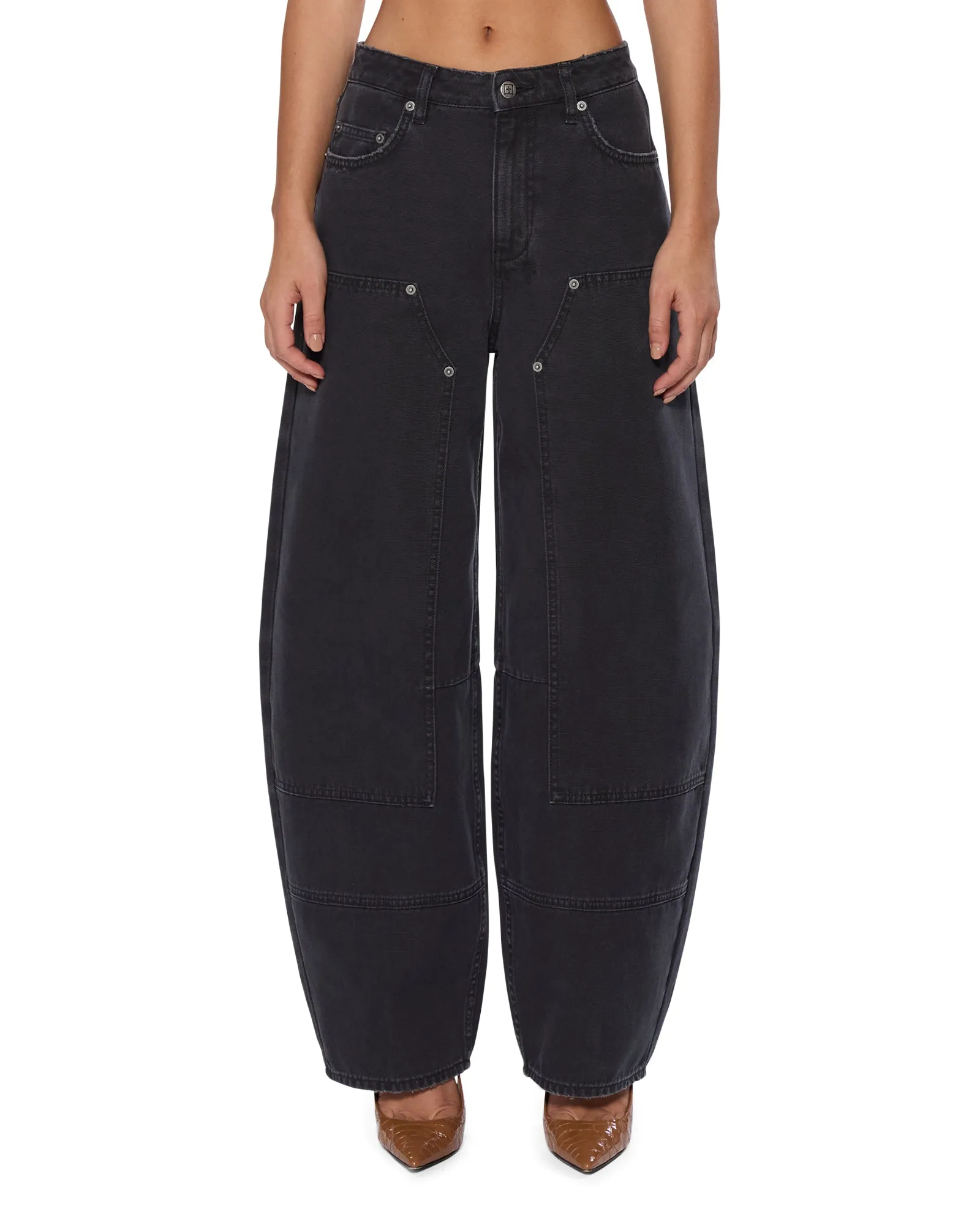 BARREL JEAN CARPENTER BLACK Soft Road Trip Youth Style