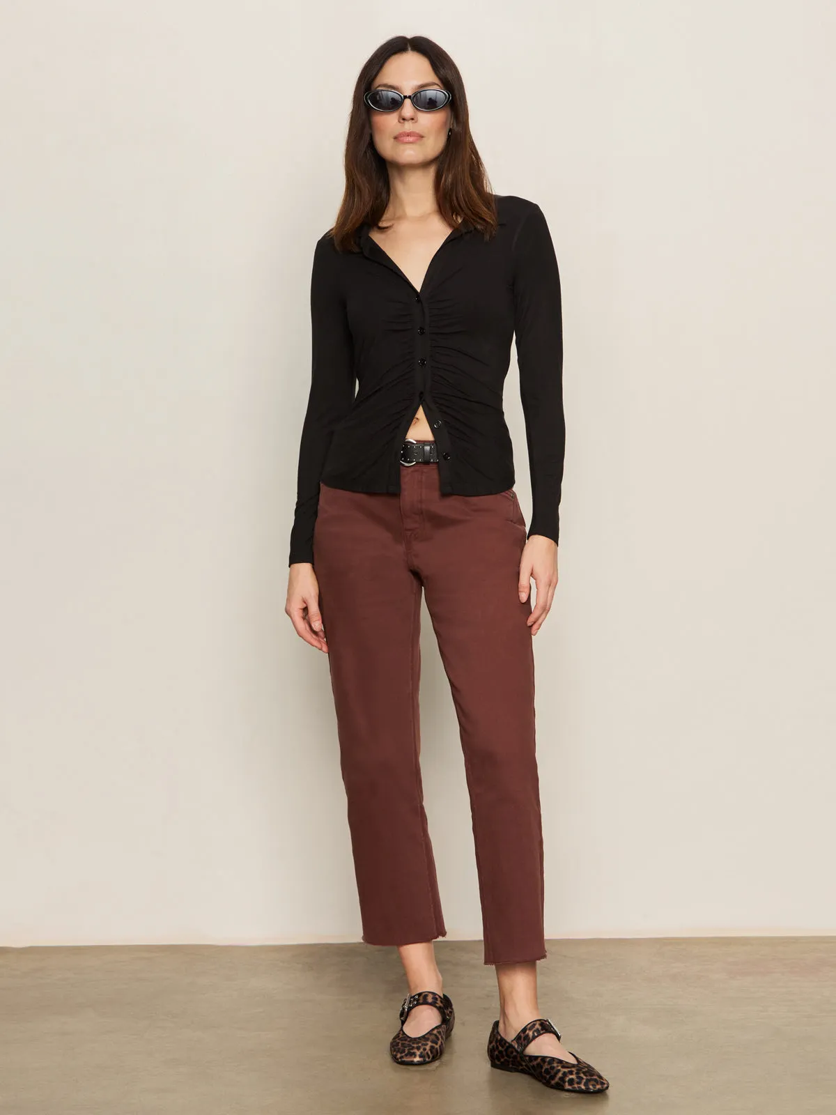 Light Comfort Cadence 90's Straight Crop Jean Chicory