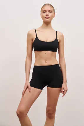 Quality control anti wrinkling Base Sculpting Mini Shorts - Black