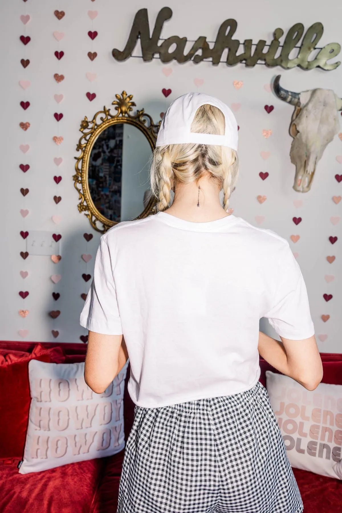 Metallic Fiber Blend SeamFree Knitting Cowboys & Tequila Graphic Tee