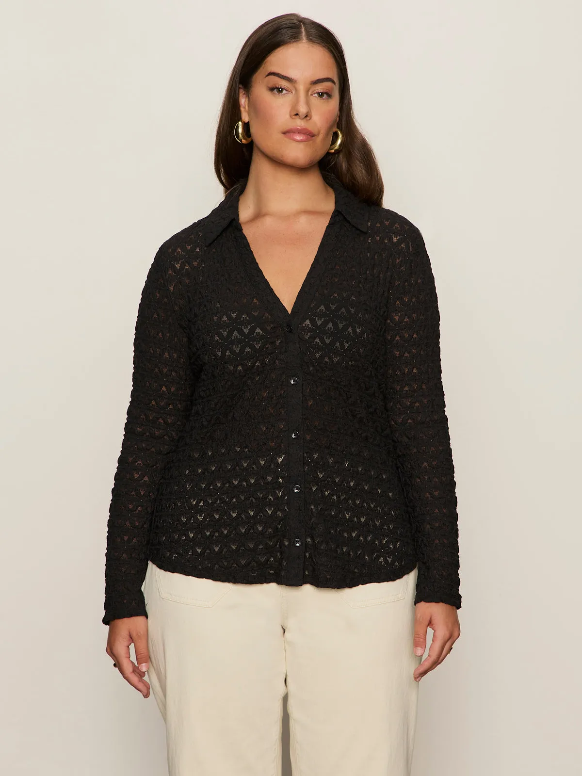 Dreamgirl Top Black Extended Sizing family gathering Party fun