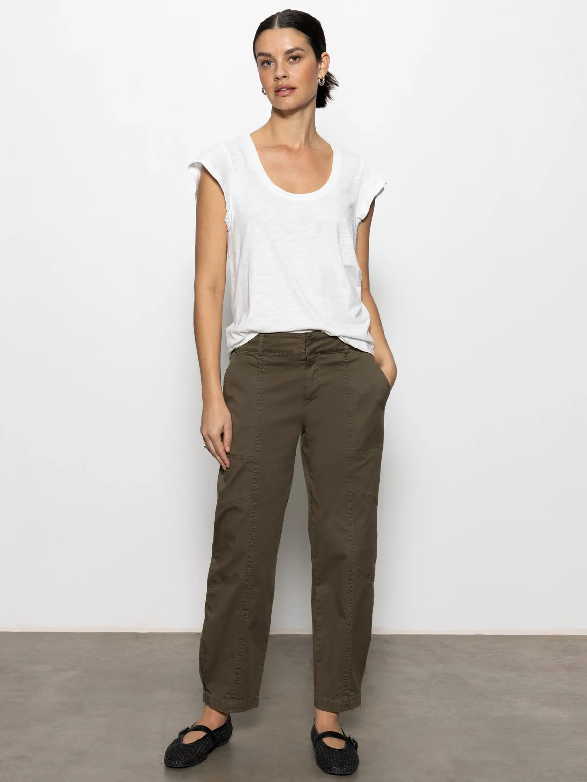 Sahara Tapered Standard Rise Pant Burnt Olive Ventilated Mesh Lining