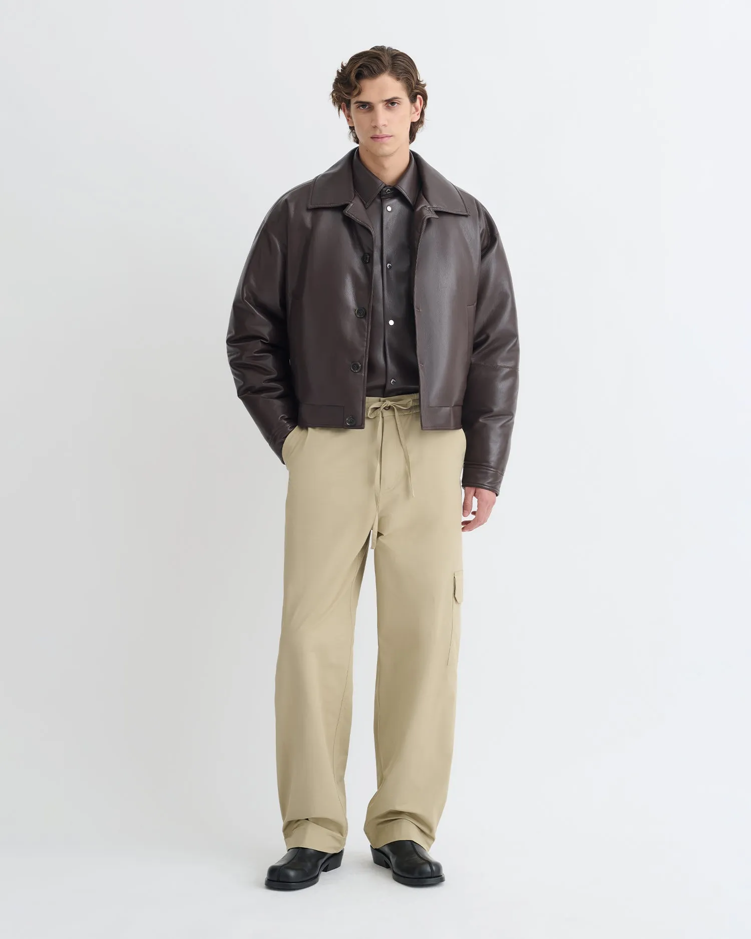 Zaler - Okobor? Alt-Leather Jacket - Coffee Ground Eye - Catching