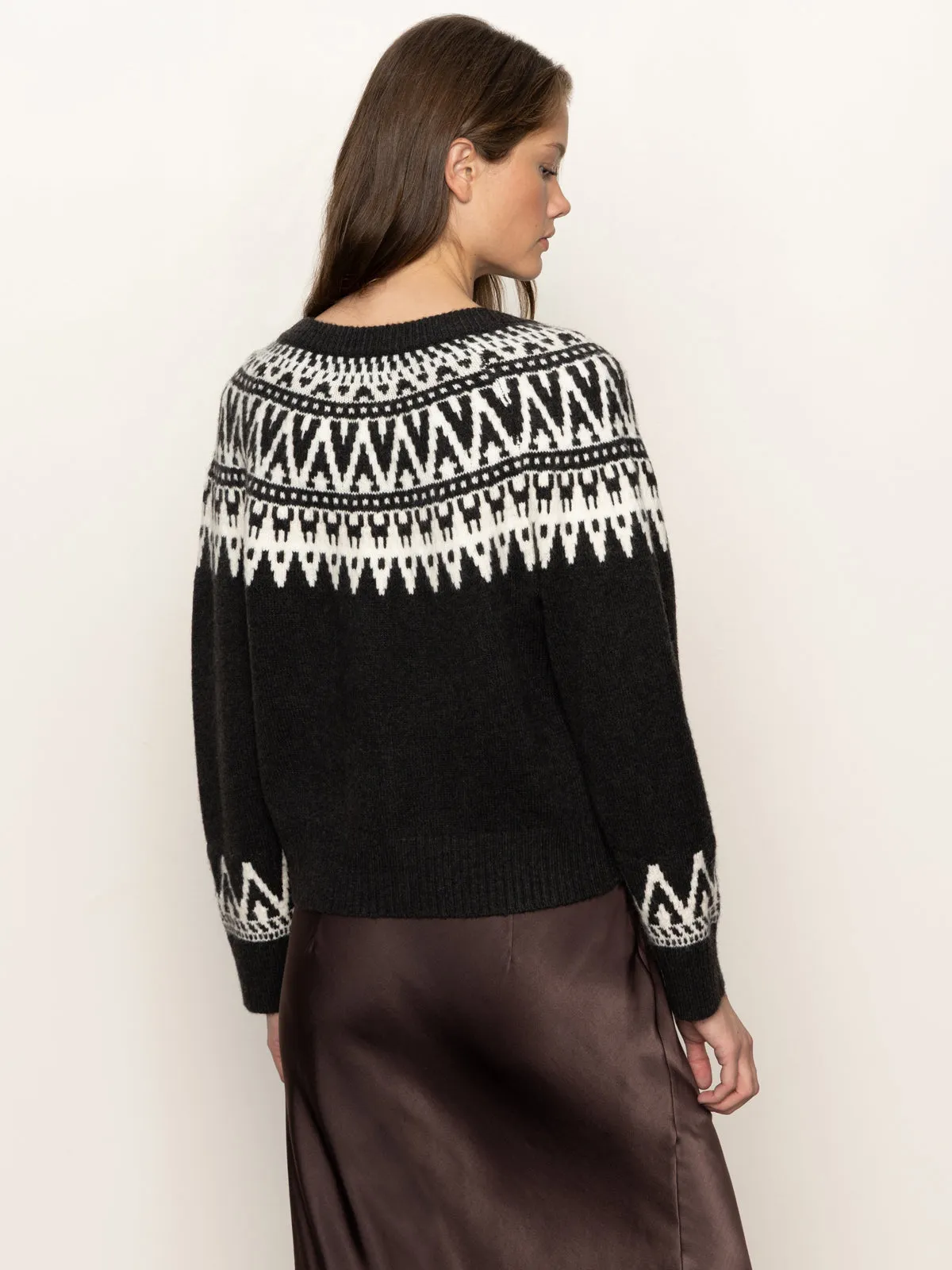 Cruise Swim Fairisle Crewneck Cardi Ink Multi