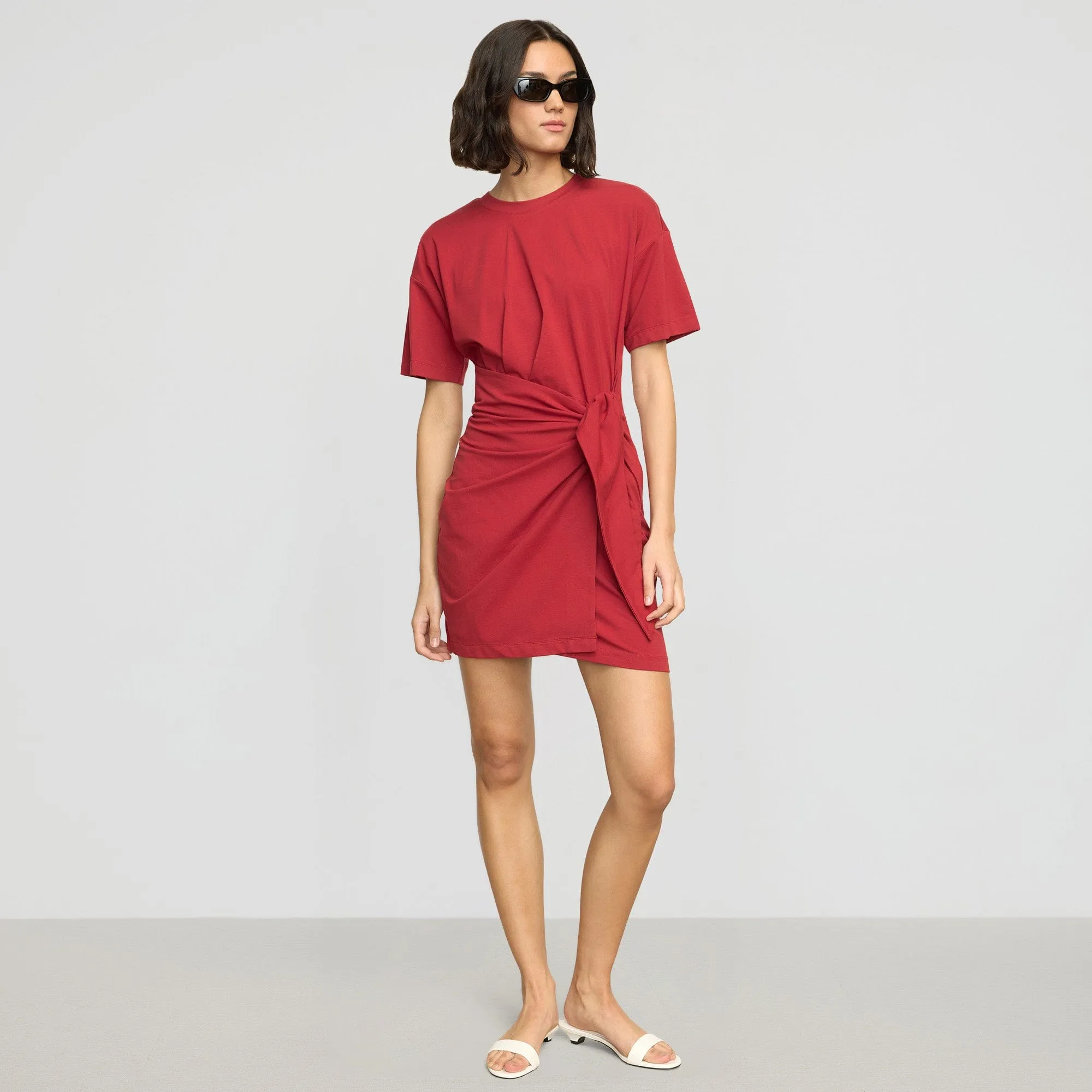 Fallon Organic Cotton T-Shirt Wrap Dress Eye Catching