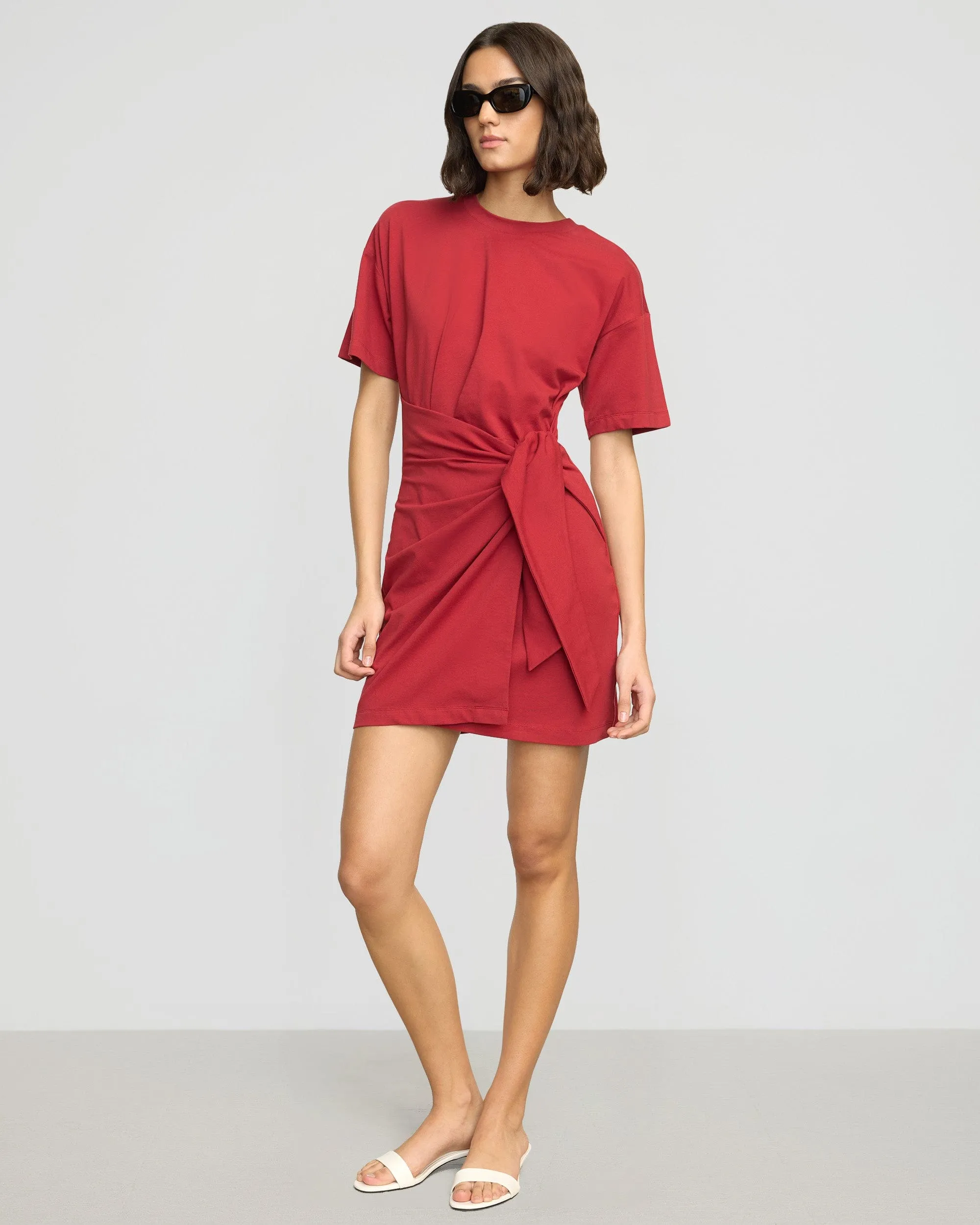 Light Shape Fallon Organic Cotton T-Shirt Wrap Dress