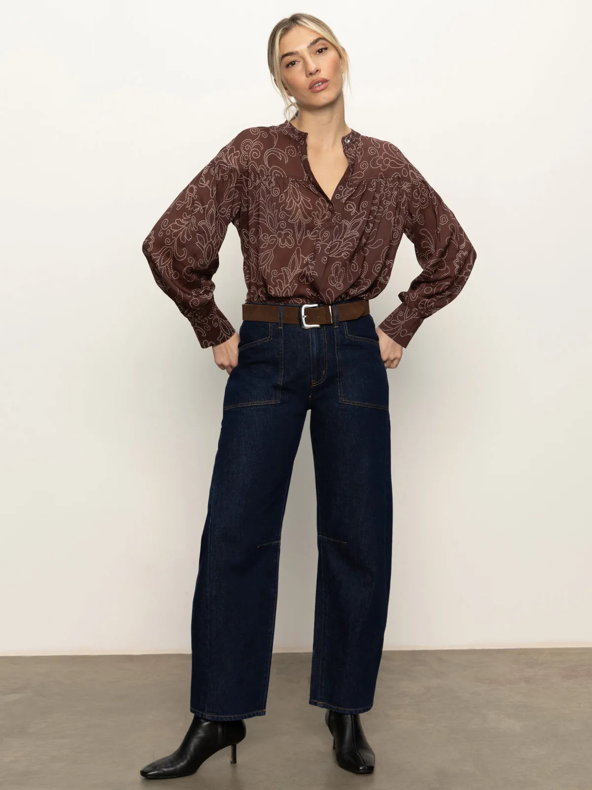 Personal Best Blouse Boheme Breathable Mesh Back Luxurious Feel