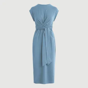 Relaxed-fit gown Fei Tie-Front Organic Cotton Dress (Petite)