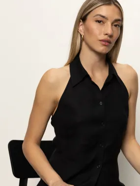 Layered Collar The Long Weekend Tank Black