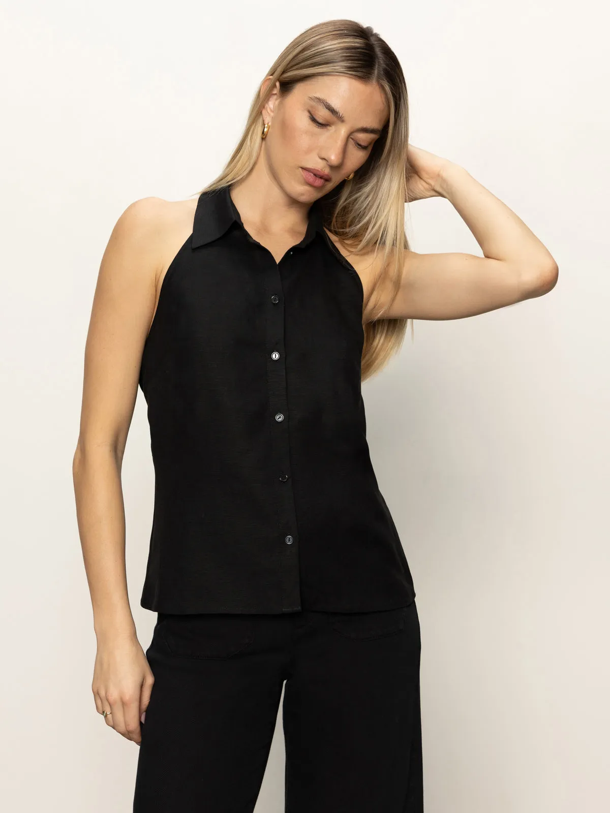 The Long Weekend Tank Black Modern Comfort Style Fashion Outfit