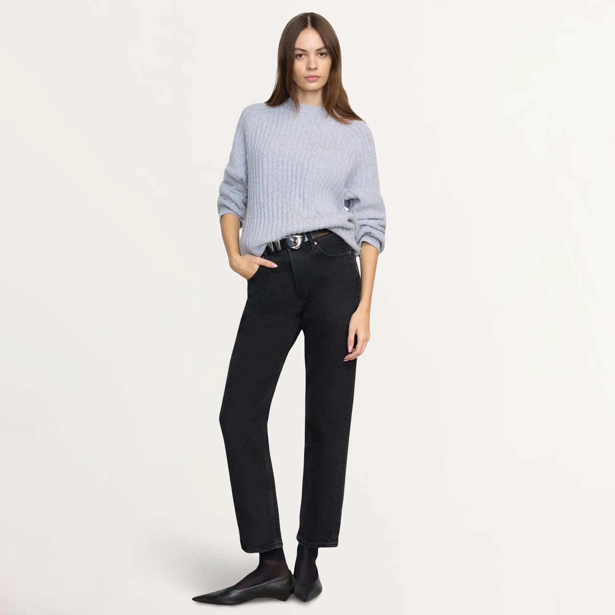 Roylene Ribbed Boyfriend Sweater Perfect Warmth Knitted Fashion