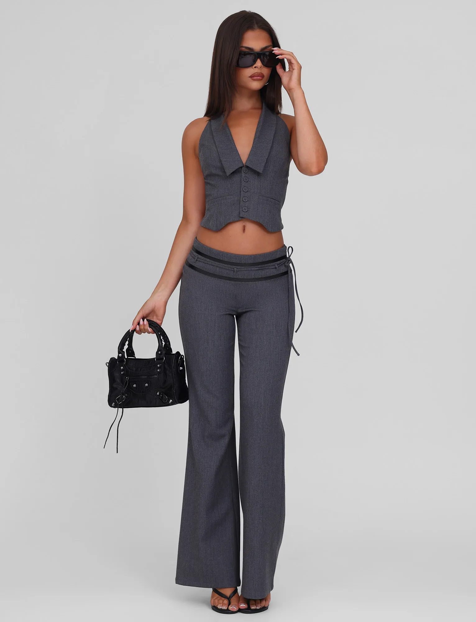 FEDRA VEST - GREY Flexible Cuffs MoistureWicking Technology