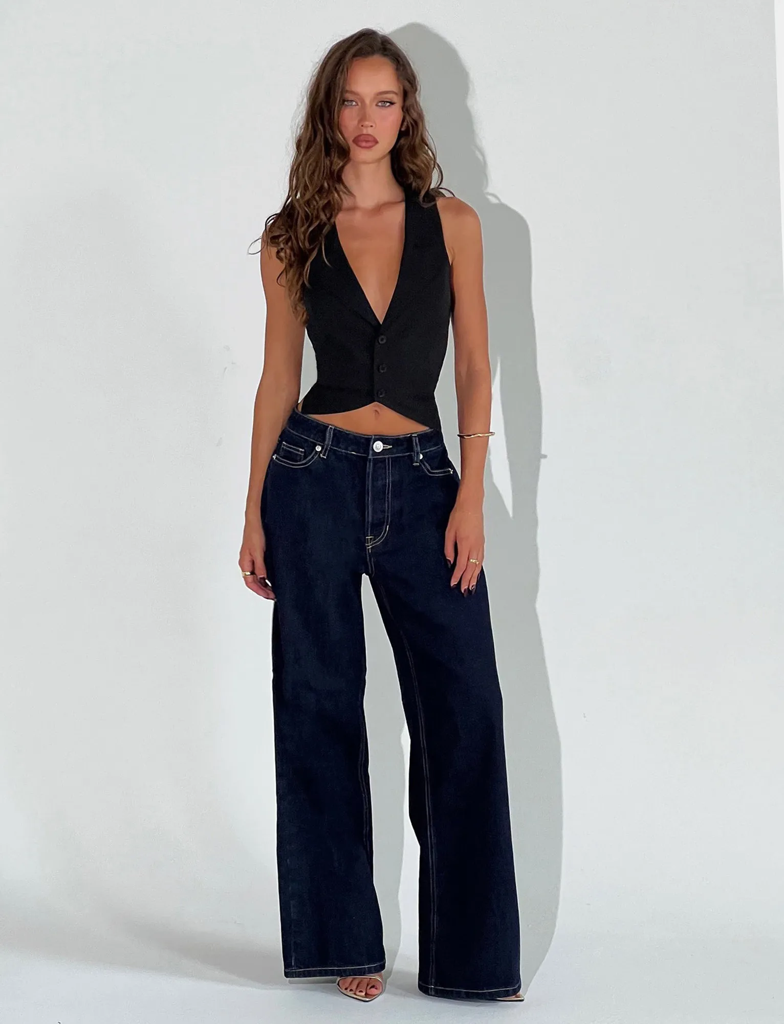 Odor Control Treatment Barrel Waist FELIX JEAN - DARK DENIM